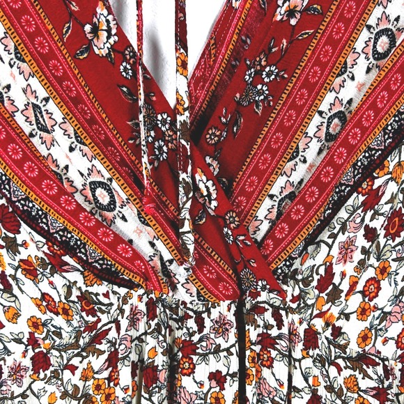 Knox Rose Maxi Dress XXL Sleeveless Floral Print Bohemian V Neck Summer - Picture 6 of 13